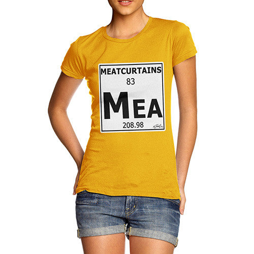 Women's Periodic Table Of Swearing Meatcurtains T-Shirt