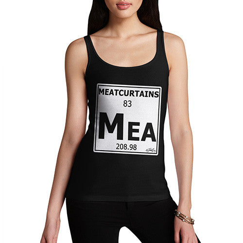 Women's Periodic Table Of Swearing Meatcurtains Tank Top