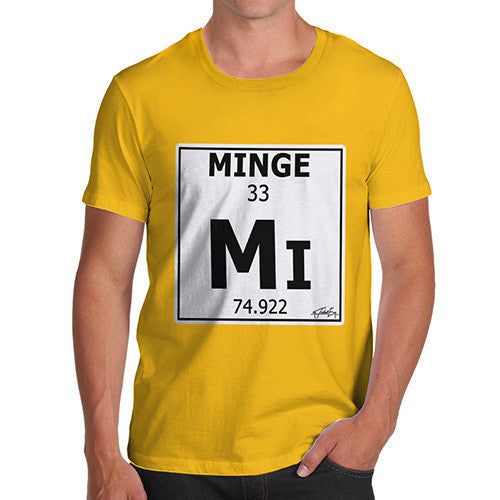 Men's Periodic Table Of Swearing Minge T-Shirt