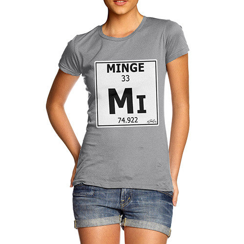 Women's Periodic Table Of Swearing Minge T-Shirt
