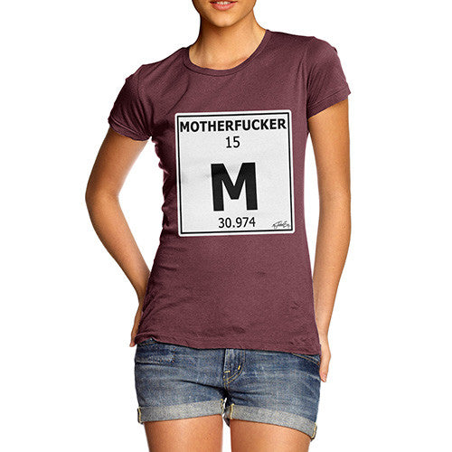 Women's Periodic Table Of Swearing Element M T-Shirt