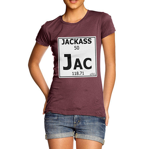 Women's Periodic Table Of Swearing Jackass T-Shirt
