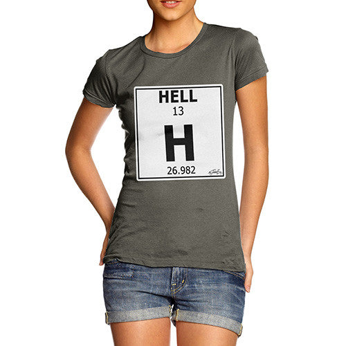 Women's Periodic Table Of Swearing Hell T-Shirt