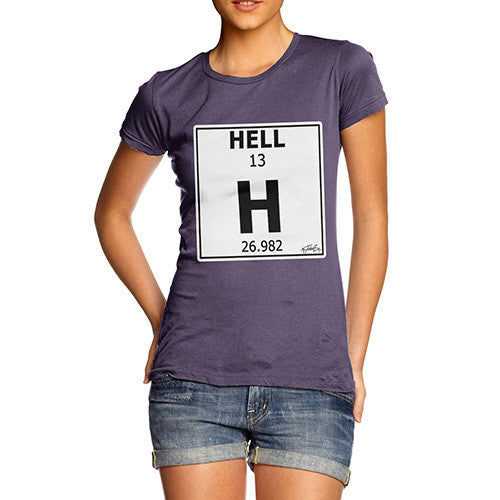 Women's Periodic Table Of Swearing Hell T-Shirt