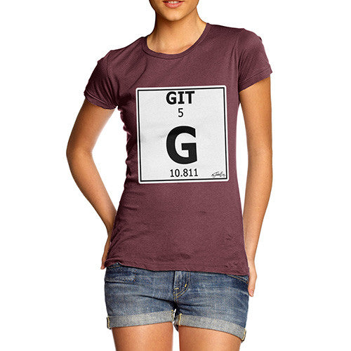 Women's Periodic Table Of Swearing Git T-Shirt