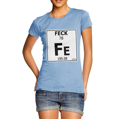 Women's Periodic Table Of Swearing Feck T-Shirt