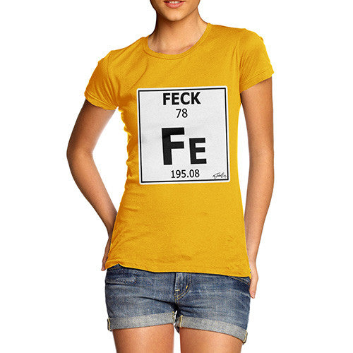 Women's Periodic Table Of Swearing Feck T-Shirt