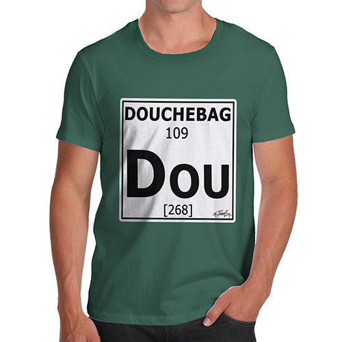 Men's Periodic Table Of Swearing Douchebag T-Shirt