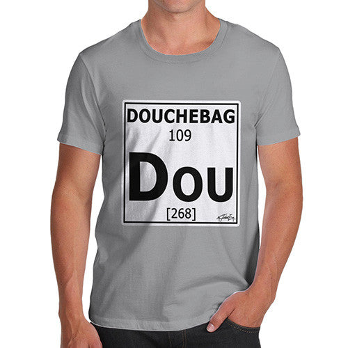 Men's Periodic Table Of Swearing Douchebag T-Shirt