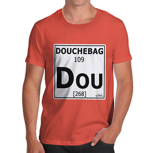 Men's Periodic Table Of Swearing Douchebag T-Shirt