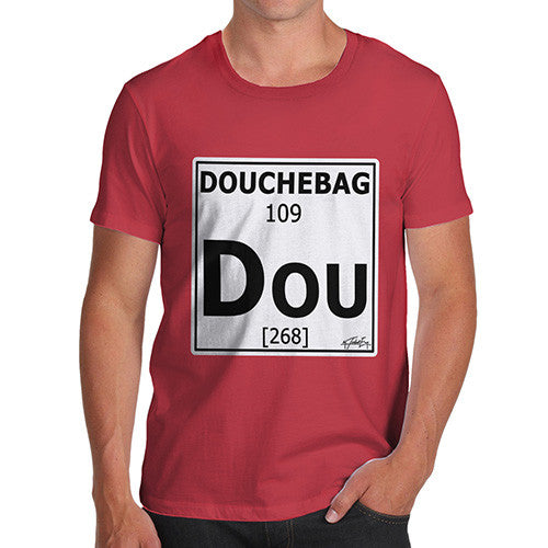 Men's Periodic Table Of Swearing Douchebag T-Shirt