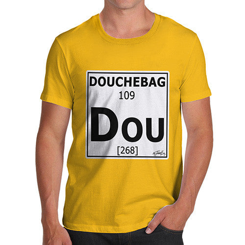 Men's Periodic Table Of Swearing Douchebag T-Shirt