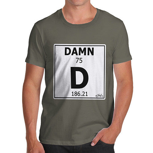 Men's Periodic Table Of Swearing Damn T-Shirt