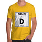 Men's Periodic Table Of Swearing Damn T-Shirt