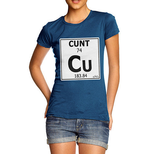 Women's Periodic Table Of Swearing Element CU T-Shirt
