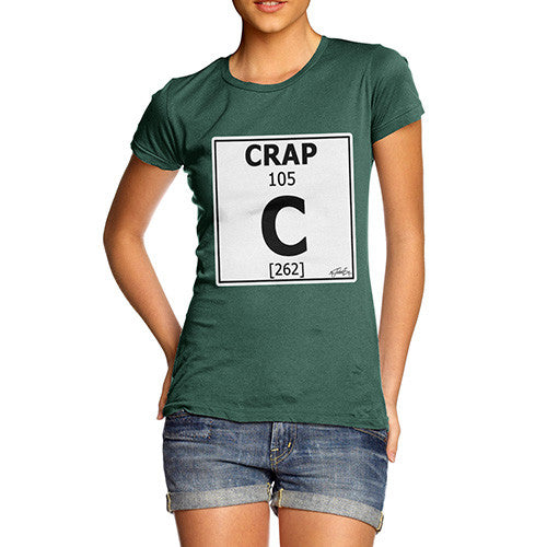 Women's Periodic Table Of Swearing Crap T-Shirt