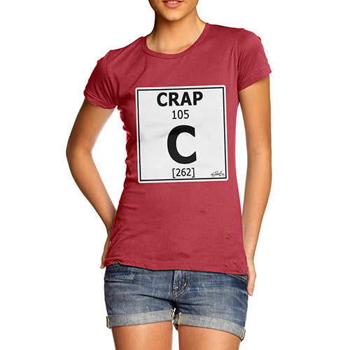 Women's Periodic Table Of Swearing Crap T-Shirt