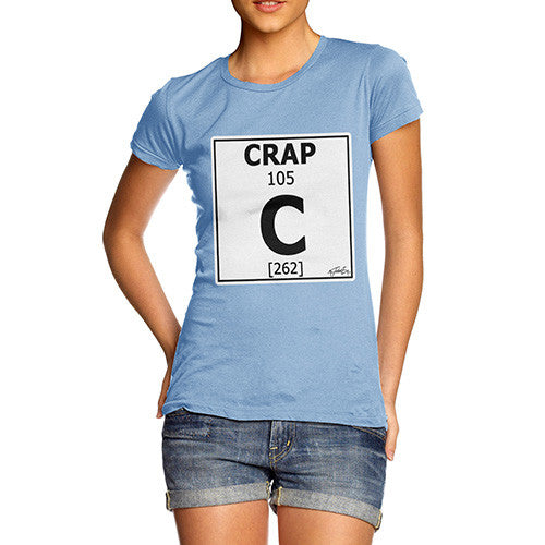 Women's Periodic Table Of Swearing Crap T-Shirt