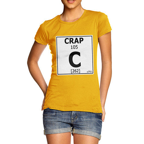 Women's Periodic Table Of Swearing Crap T-Shirt