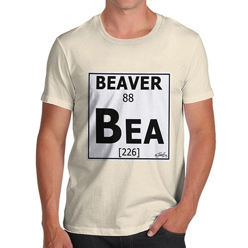 Men's Periodic Table Of Swearing Beaver T-Shirt