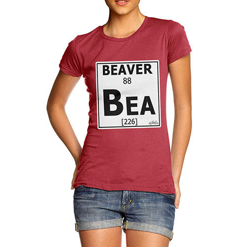 Women's Periodic Table Of Swearing Beaver T-Shirt