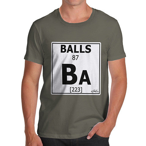 Men's Periodic Table Of Swearing Balls T-Shirt