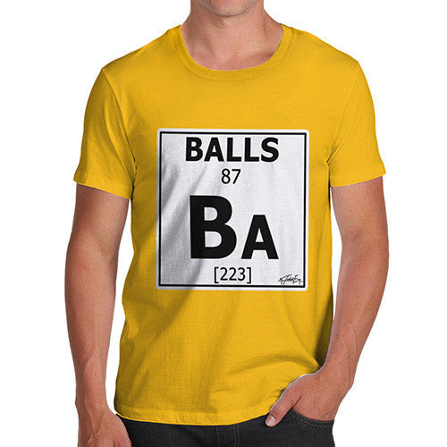 Men's Periodic Table Of Swearing Balls T-Shirt