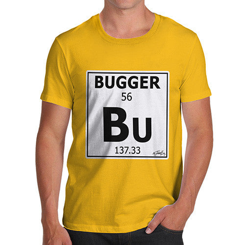 Men's Periodic Table Of Swearing Bugger T-Shirt
