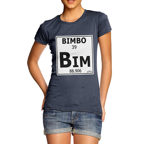 Women's Periodic Table Of Swearing Bimbo T-Shirt