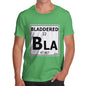 Men's Periodic Table Of Swearing Bladdered T-Shirt