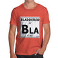 Men's Periodic Table Of Swearing Bladdered T-Shirt