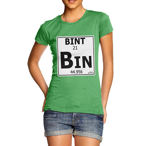 Women's Periodic Table Of Swearing Bint T-Shirt