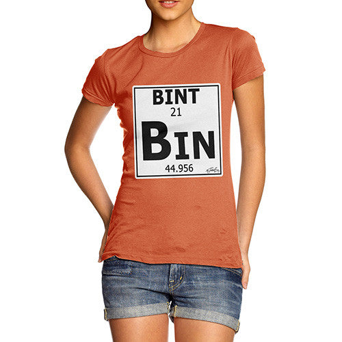 Women's Periodic Table Of Swearing Bint T-Shirt