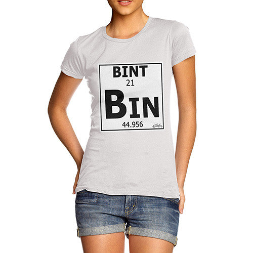 Women's Periodic Table Of Swearing Bint T-Shirt