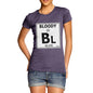 Women's Periodic Table Of Swearing Bloody T-Shirt