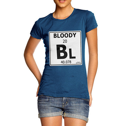 Women's Periodic Table Of Swearing Bloody T-Shirt