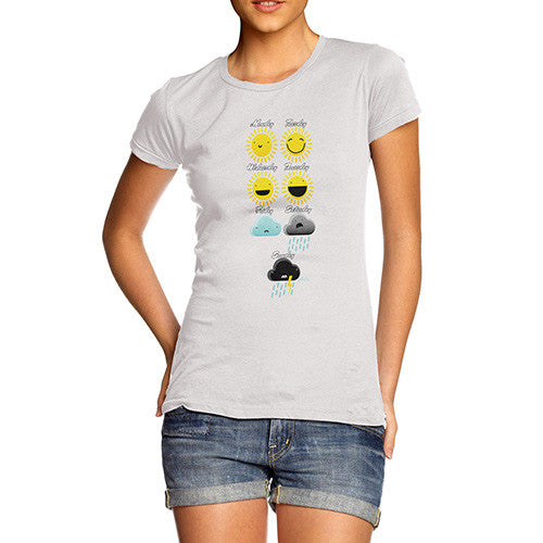 Women's Weekly Weather Forecast Cotton T-Shirt