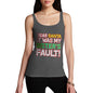 Women's Santa It Was My Sister's Fault! Cotton Tank Top