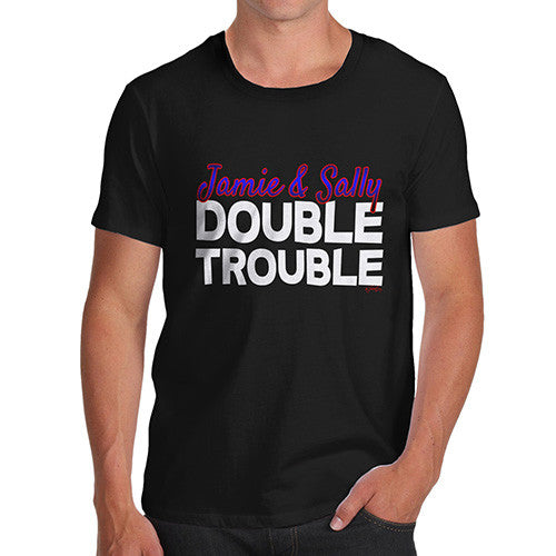 Men's Personalised Double Trouble T-Shirt