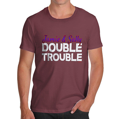 Men's Personalised Double Trouble T-Shirt