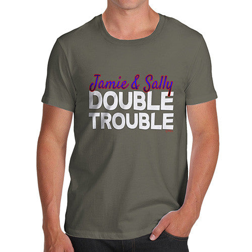 Men's Personalised Double Trouble T-Shirt