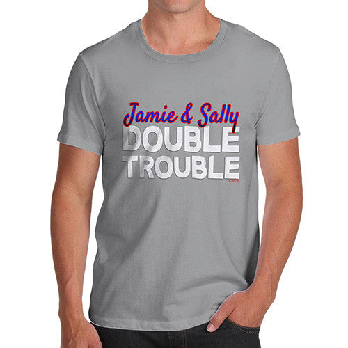 Men's Personalised Double Trouble T-Shirt