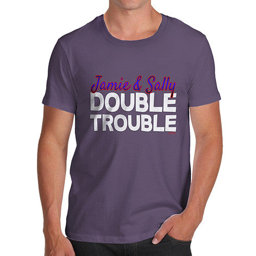 Men's Personalised Double Trouble T-Shirt