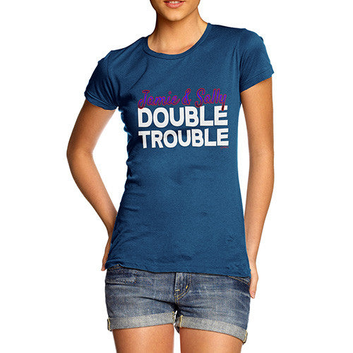 Women's Personalised Double Trouble T-Shirt