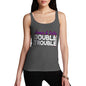 Women's Personalised Double Trouble Tank Top