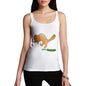 Women's Cat Scared Of Cucumbers Tank Top