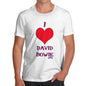 Men's I Love David Bowie T-Shirt