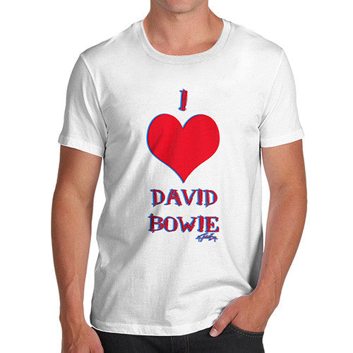 Men's I Love David Bowie T-Shirt