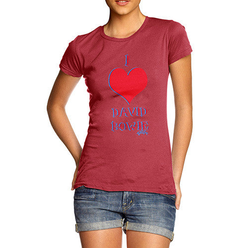 Women's I Love David Bowie T-Shirt