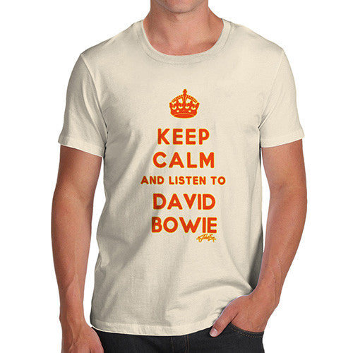 Men's Keep Calm And Listen To David Bowie T-Shirt
